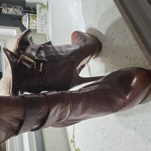 Micheal Kors buckle, inside fleece boots